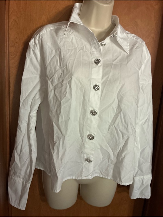 a new day Jackets & Blazers - Classic White Button-Front Women's Jacket